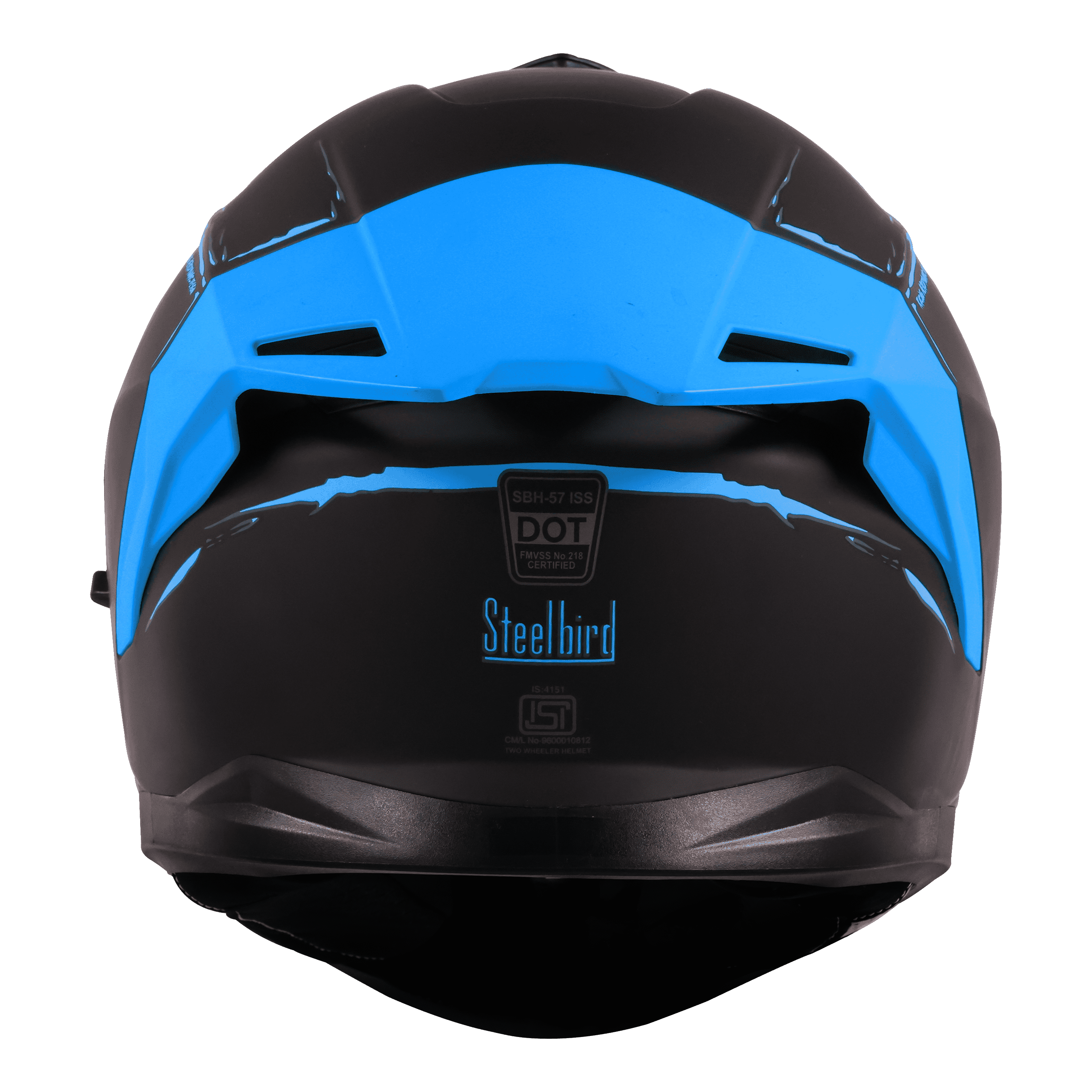 SBH-57 ISS FIGHTER F2 GLOSSY BLACK WITH BLUE